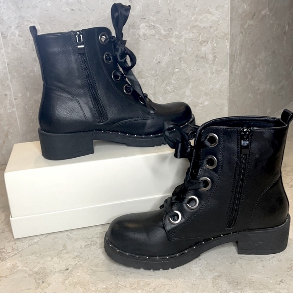 Vegan Stud Combat Boot - image 3
